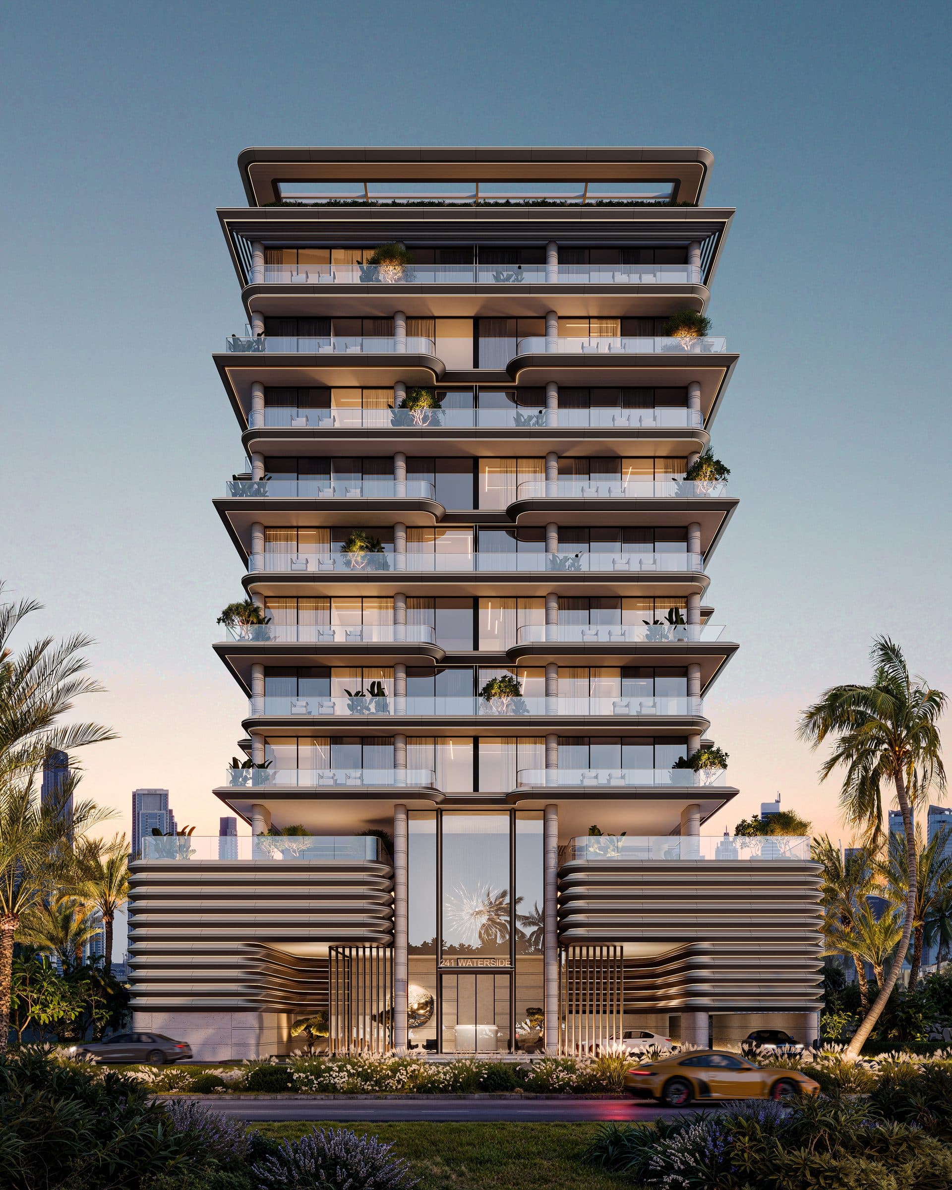 241 Waterside — Exterior dusk