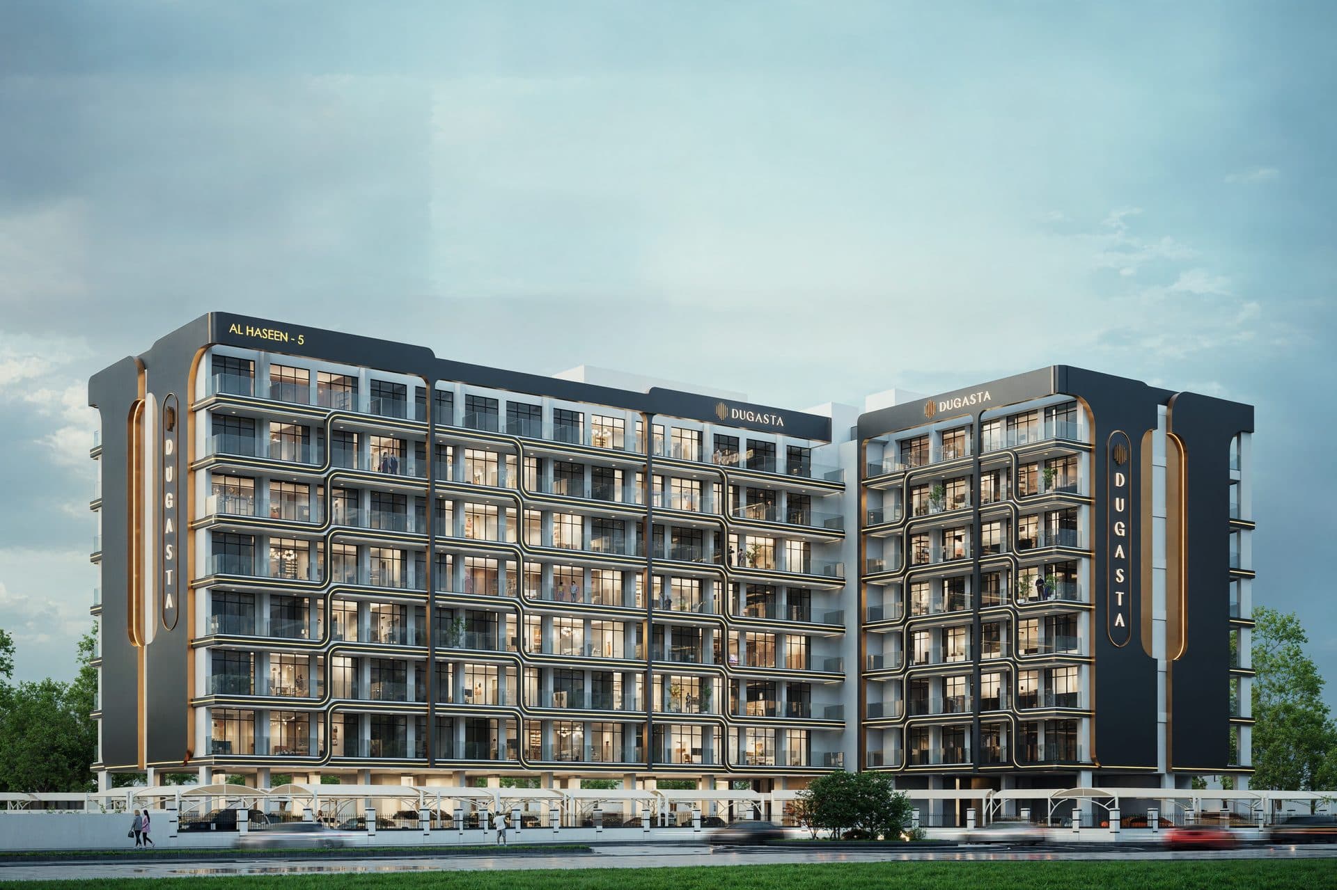 Al Haseen-5 Residences — Exterior day