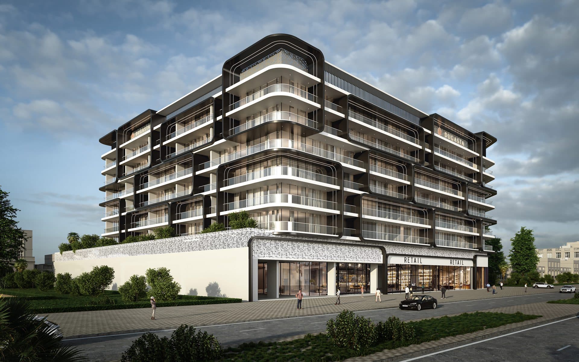 Al Haseen-6 Residences — Exterior day