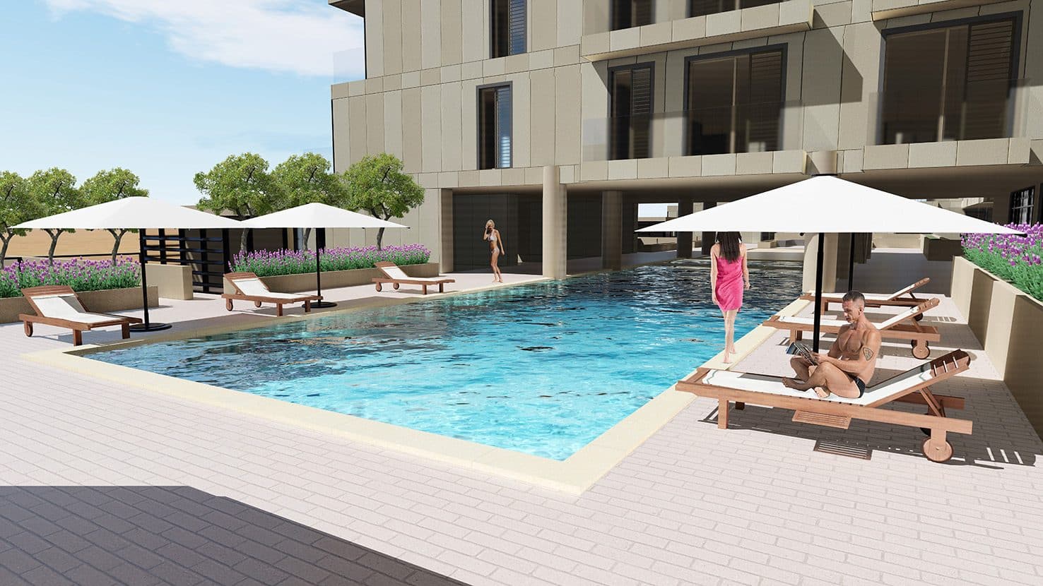 Al Raha Lofts One — Pool