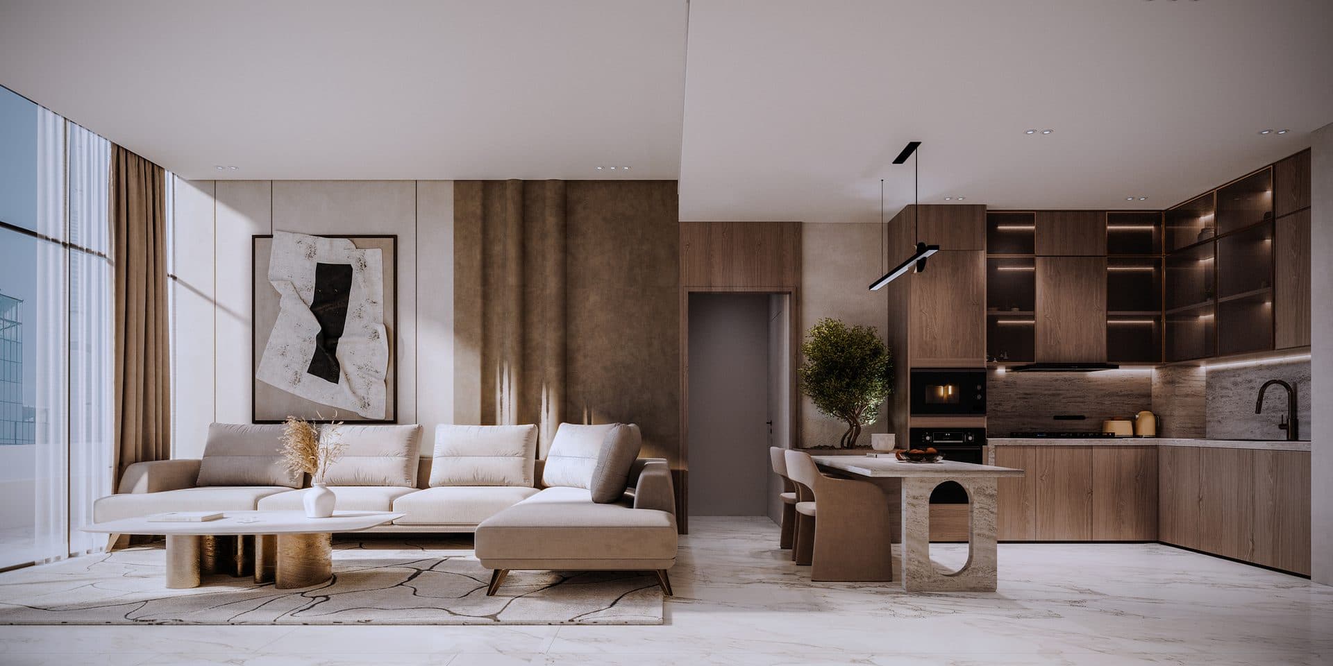 Allura Residences — Living room