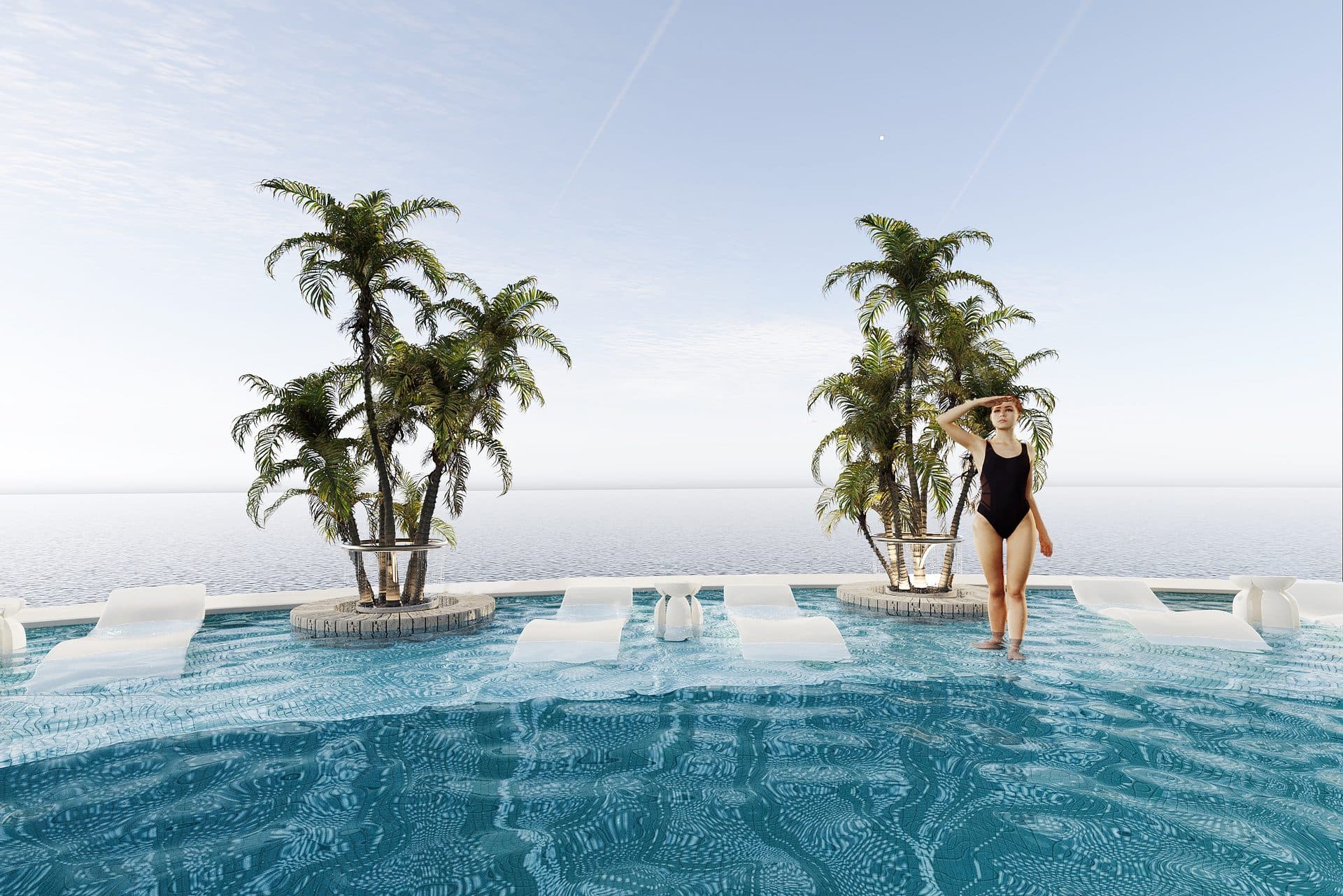 AMRA Integrative Wellness Resort — Beach club pool