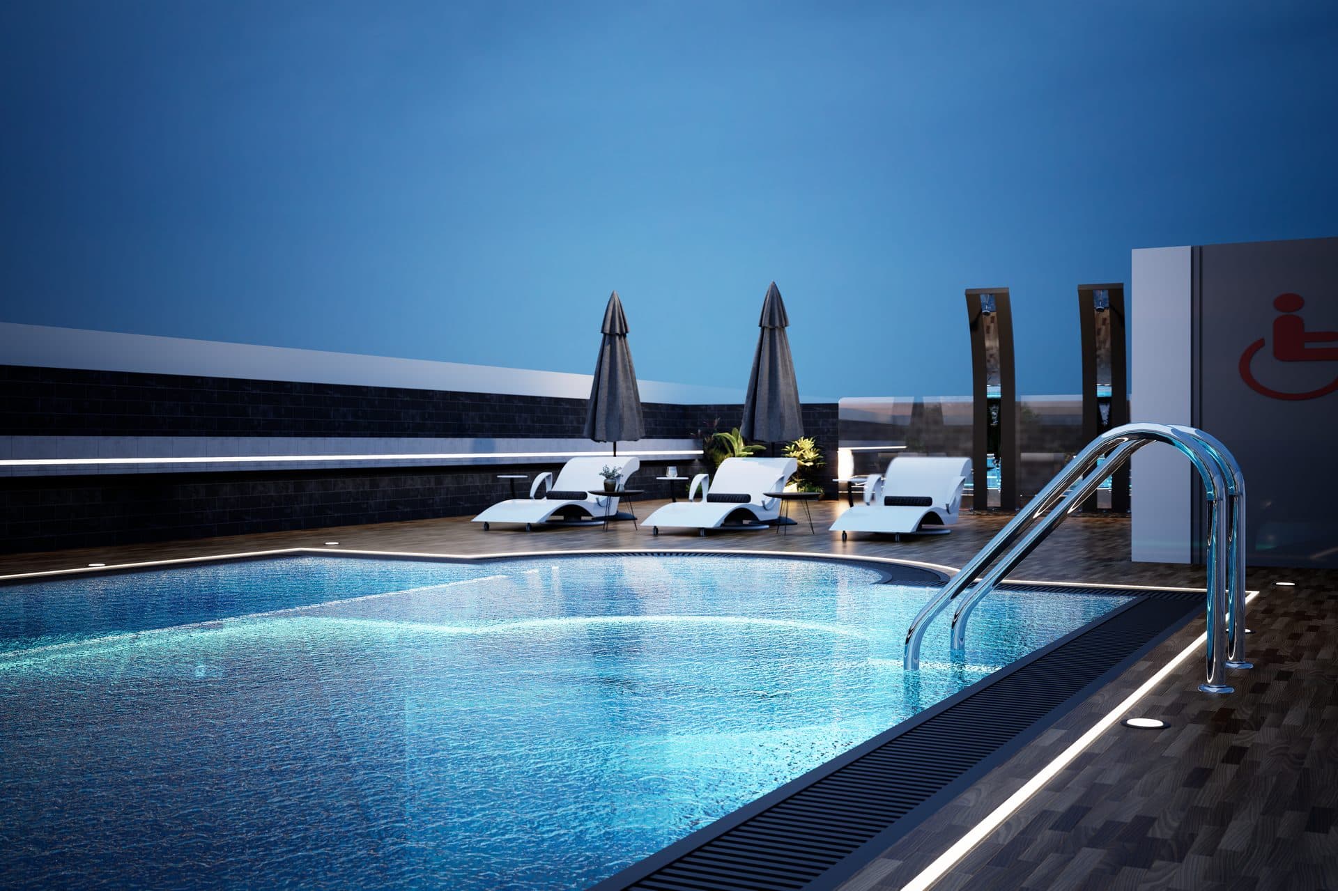 Astra Residences — Rooftop pool