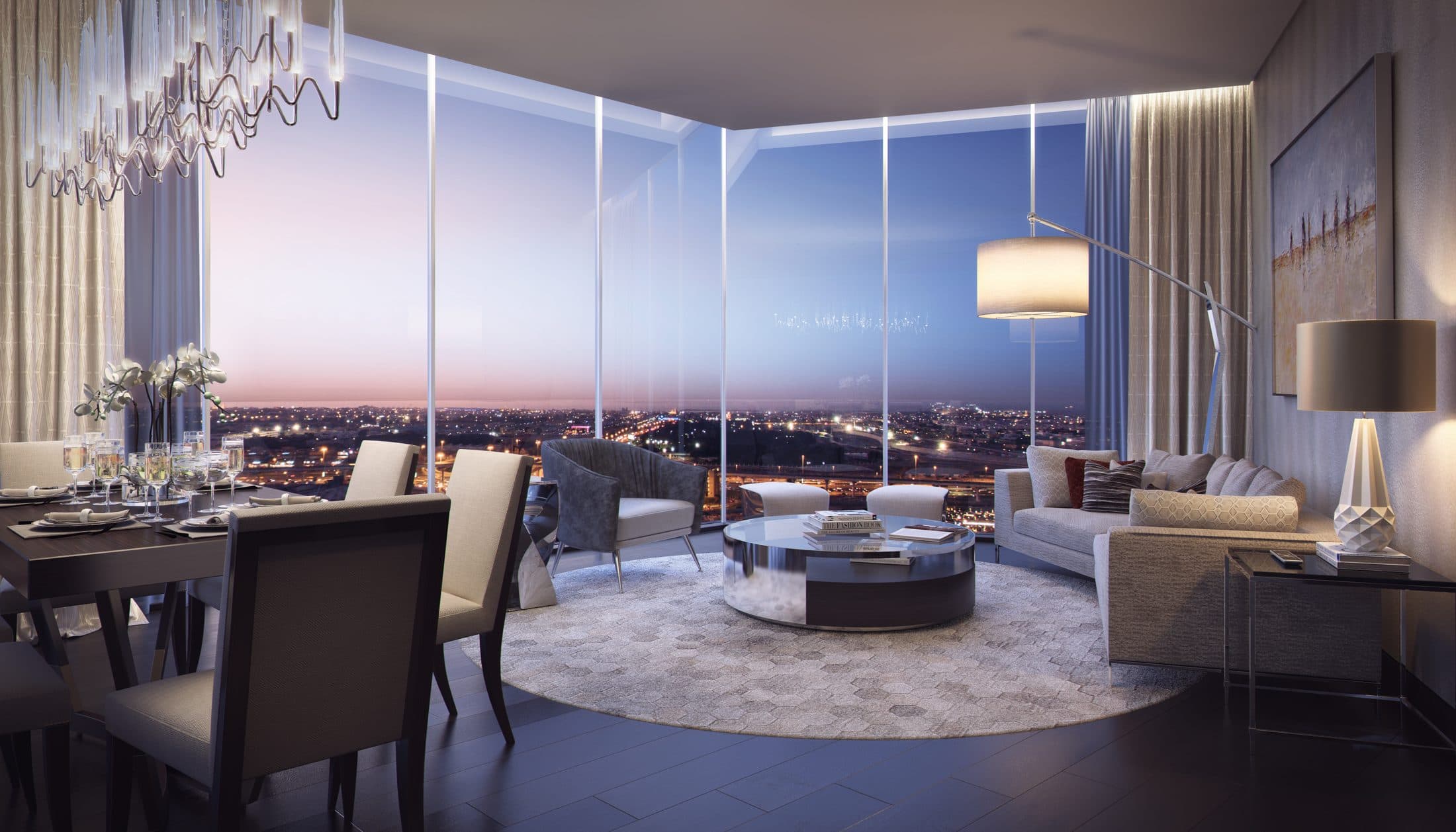 AYKON City — Tower B (Serviced Apartments) — Living room