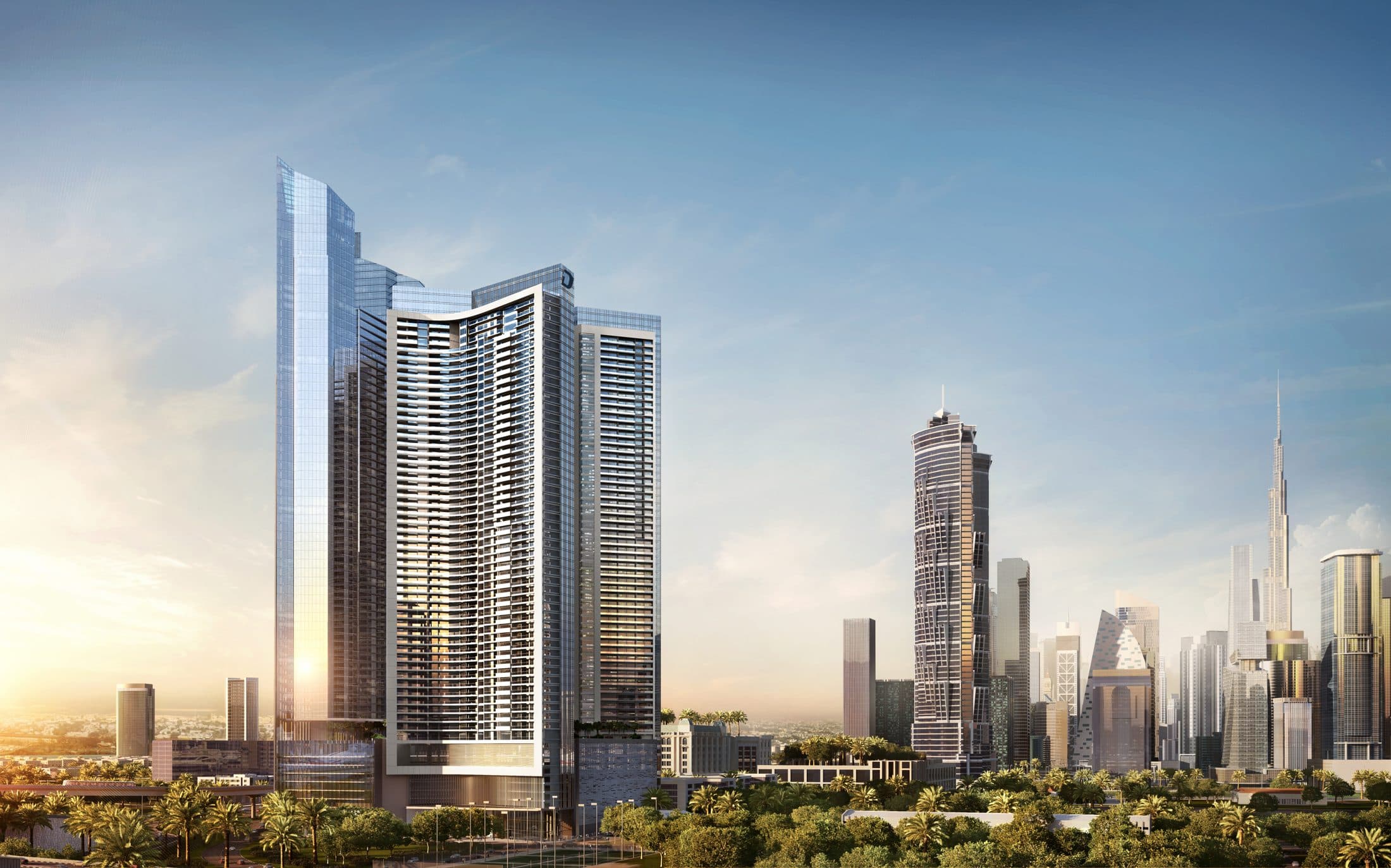 AYKON City — Tower C (Luxury Residences) — Exterior facade
