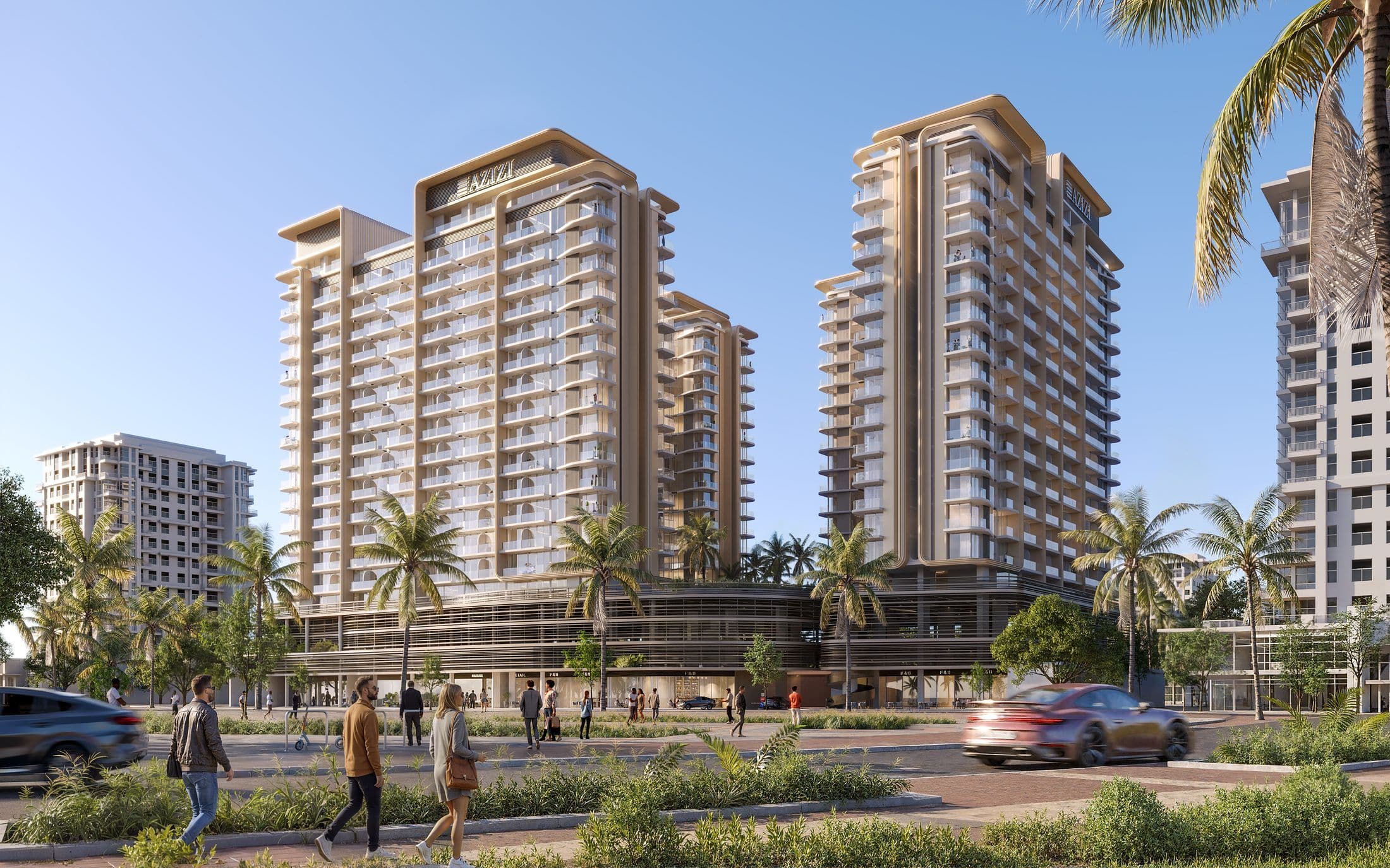 Azizi Jaddaf Beach Oasis — Exterior 1