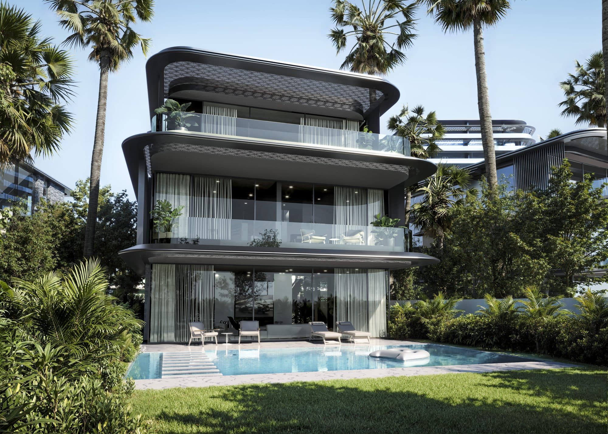 Brabus Island - The Villas — Beach villa pool