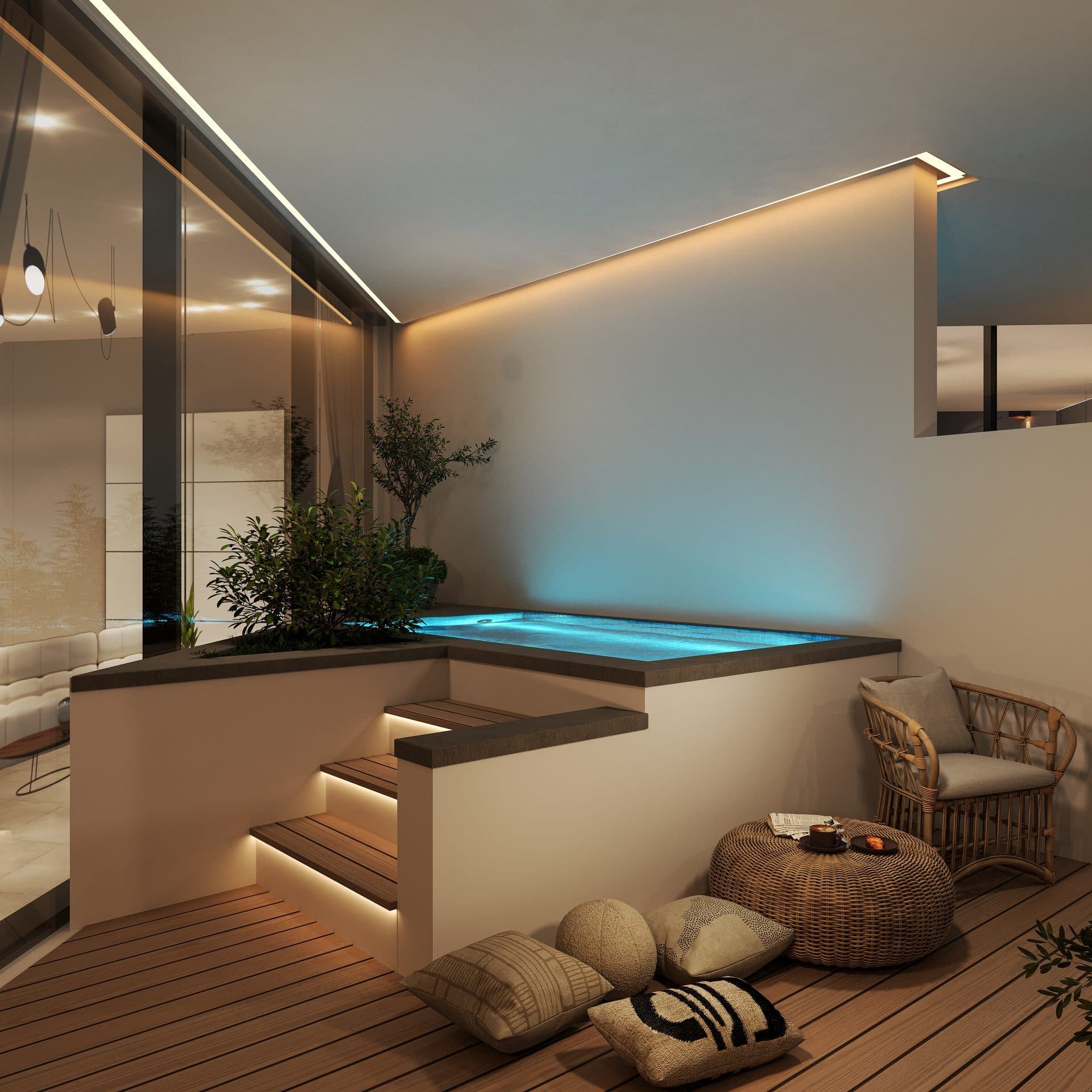 Chelsea Gardens — Balcony plunge pool