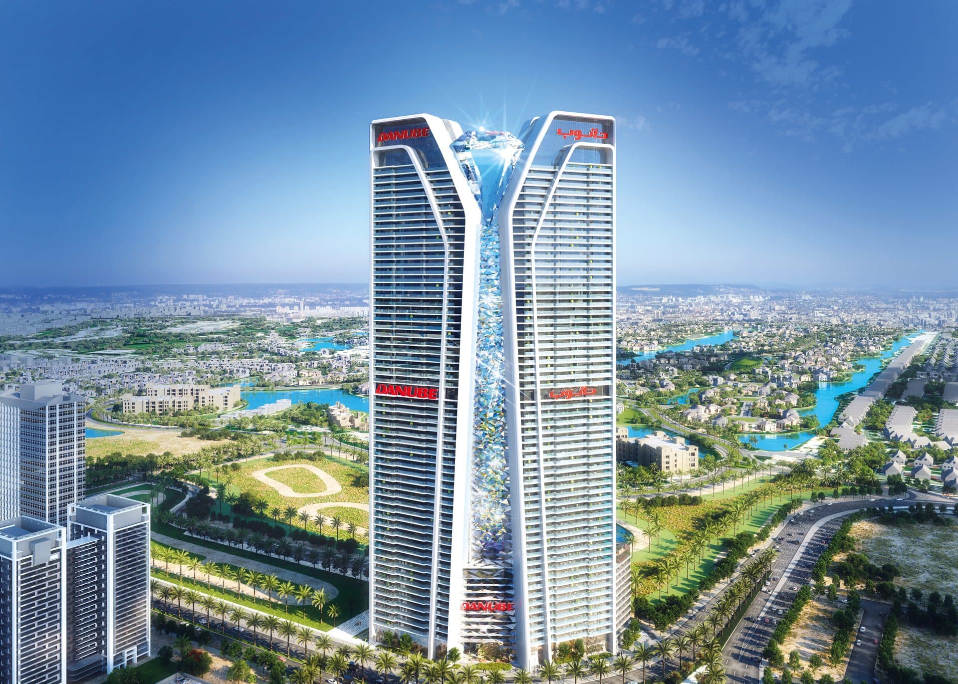 Diamondz by Danube — Tower exterior