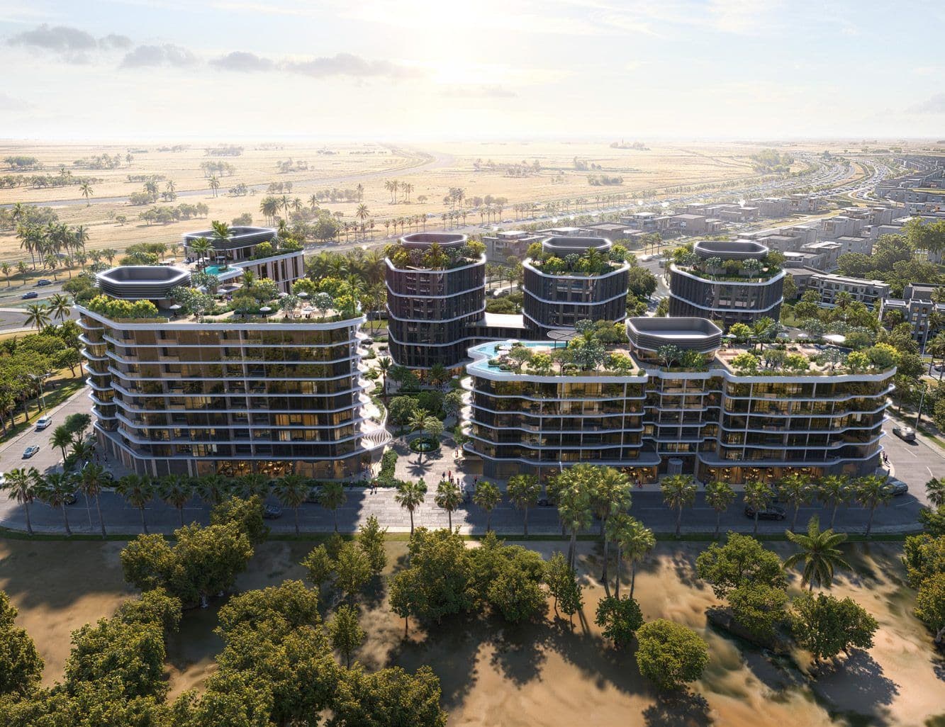 Do New Cairo Hotel Apartments — Aerial context