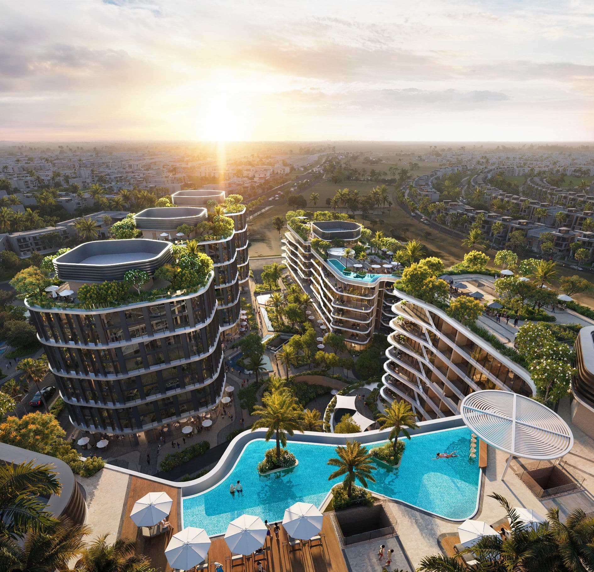 Do New Cairo Offices — Exterior sunset