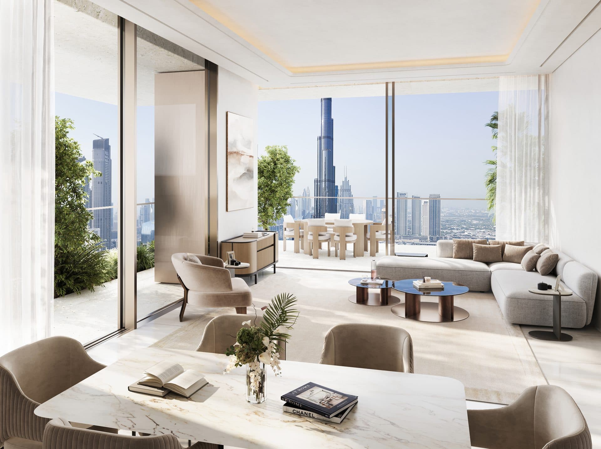 Fairmont Residences Solara Tower — Living dining