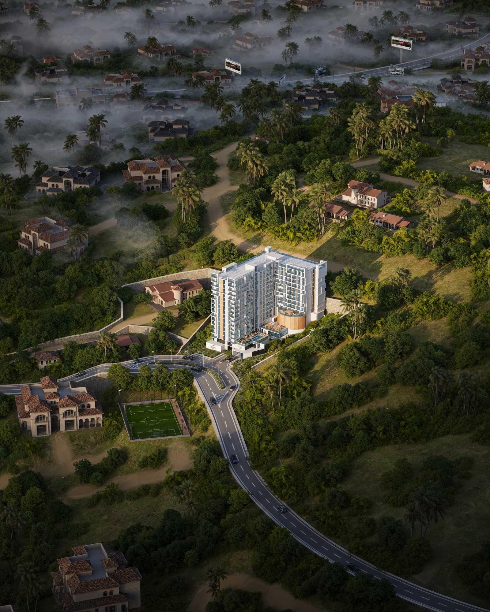 Ivory Heights — Exterior aerial