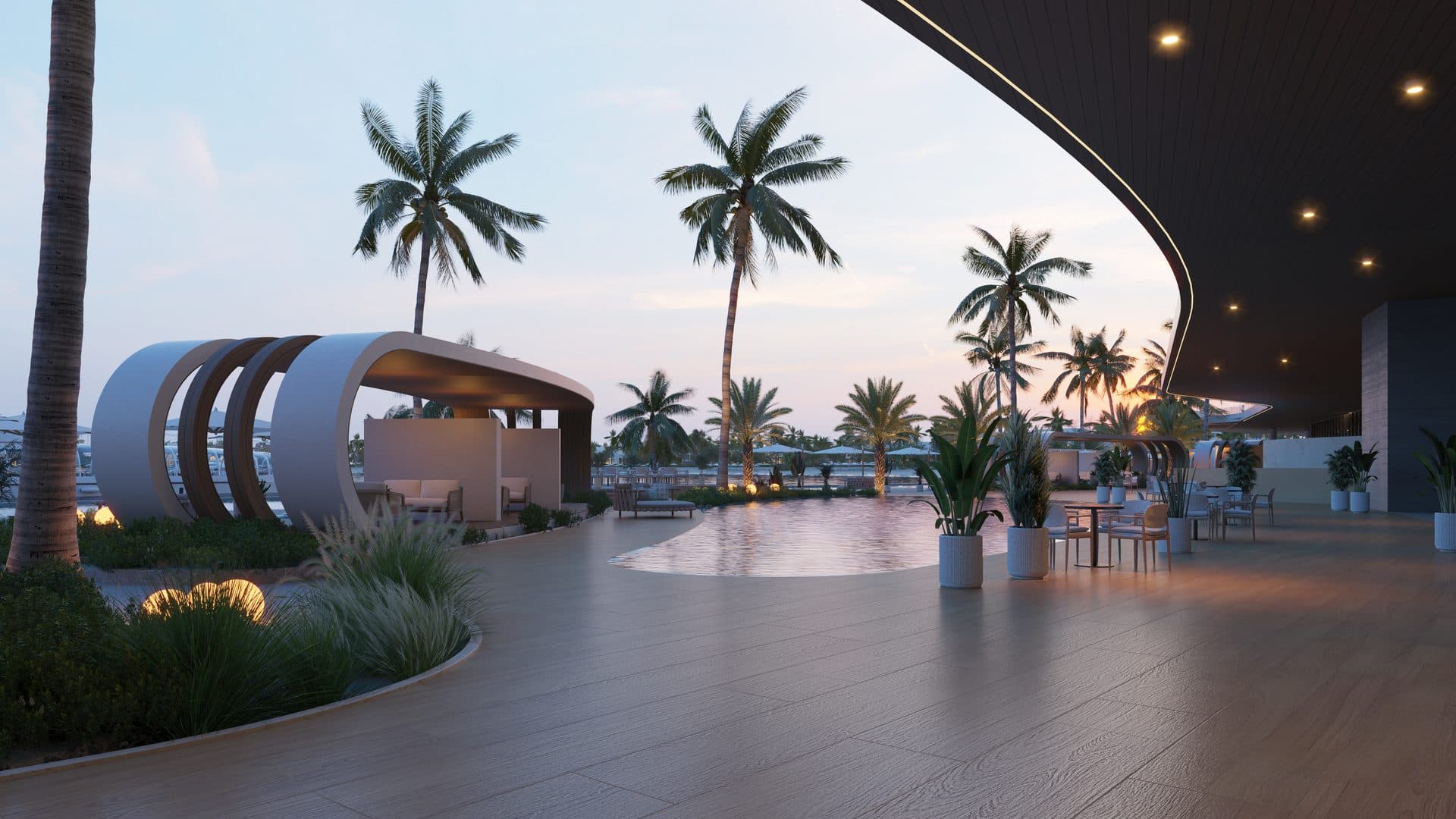 JW Marriott Residences — Pool deck