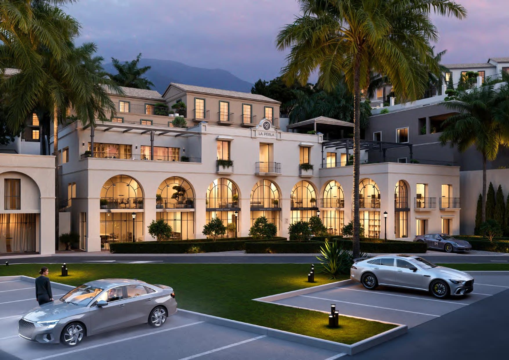 La Perla Business Center — Exterior hero