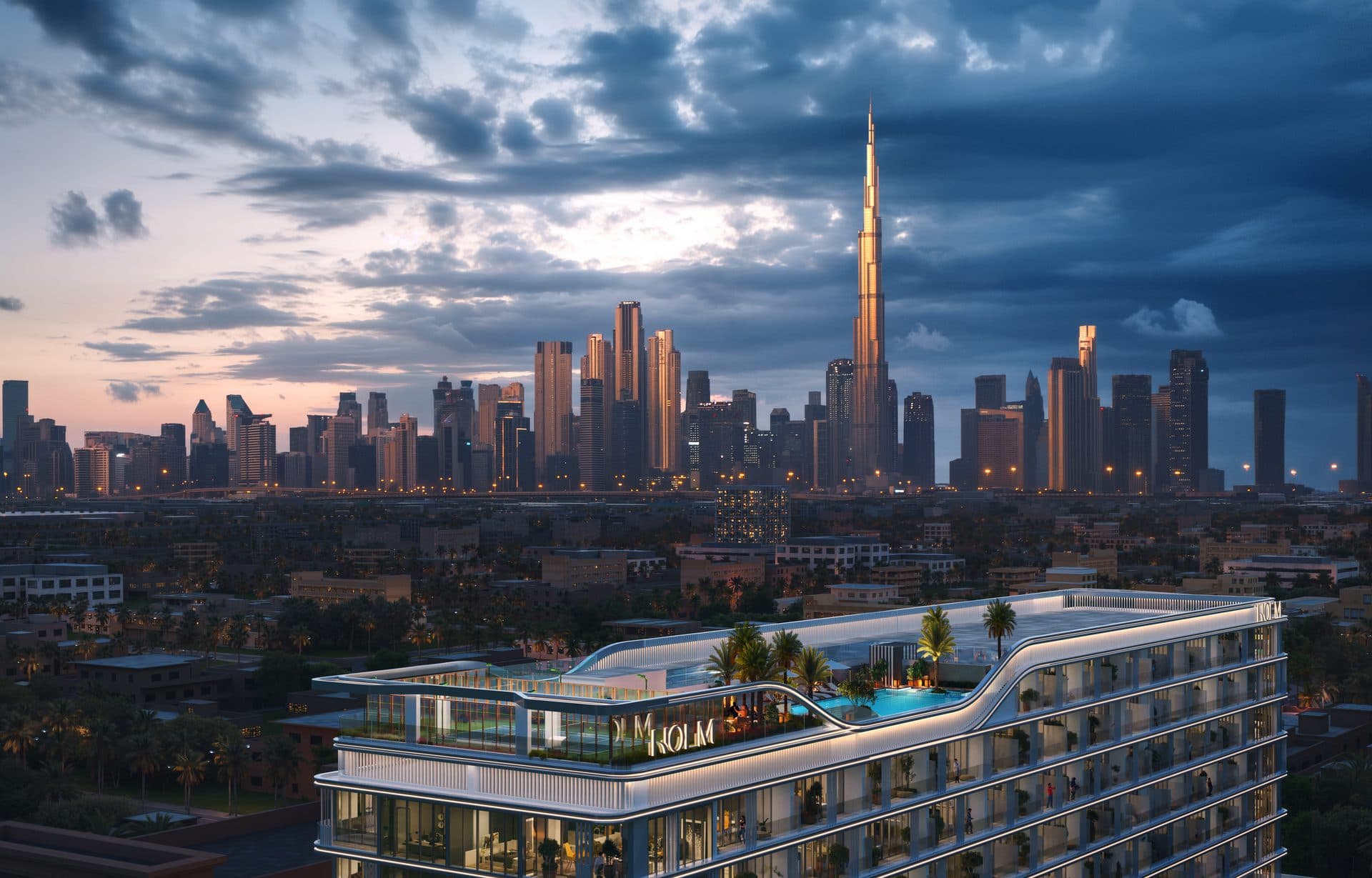 Linea by Holm — Exterior dusk