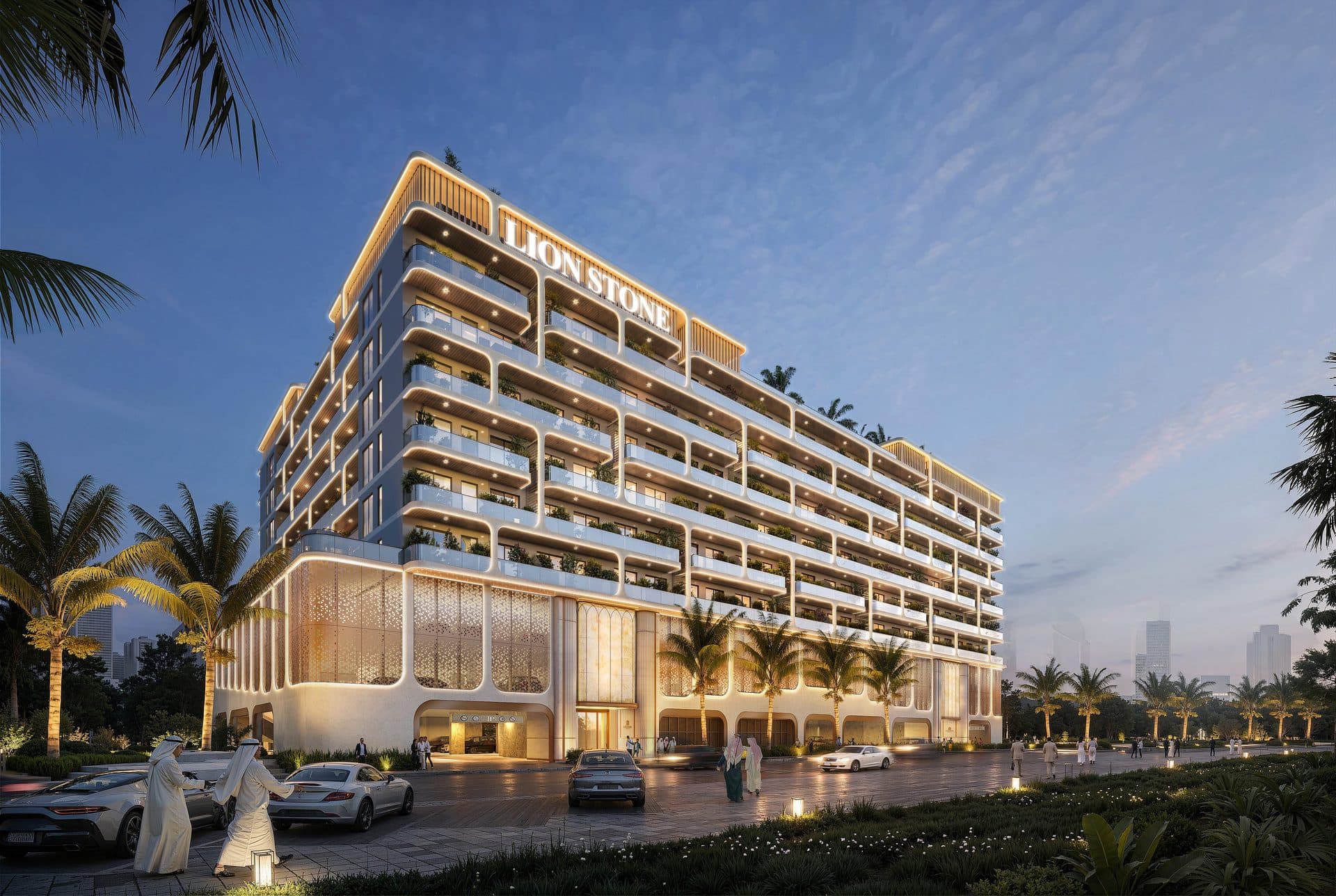 Listone Residence — Exterior night