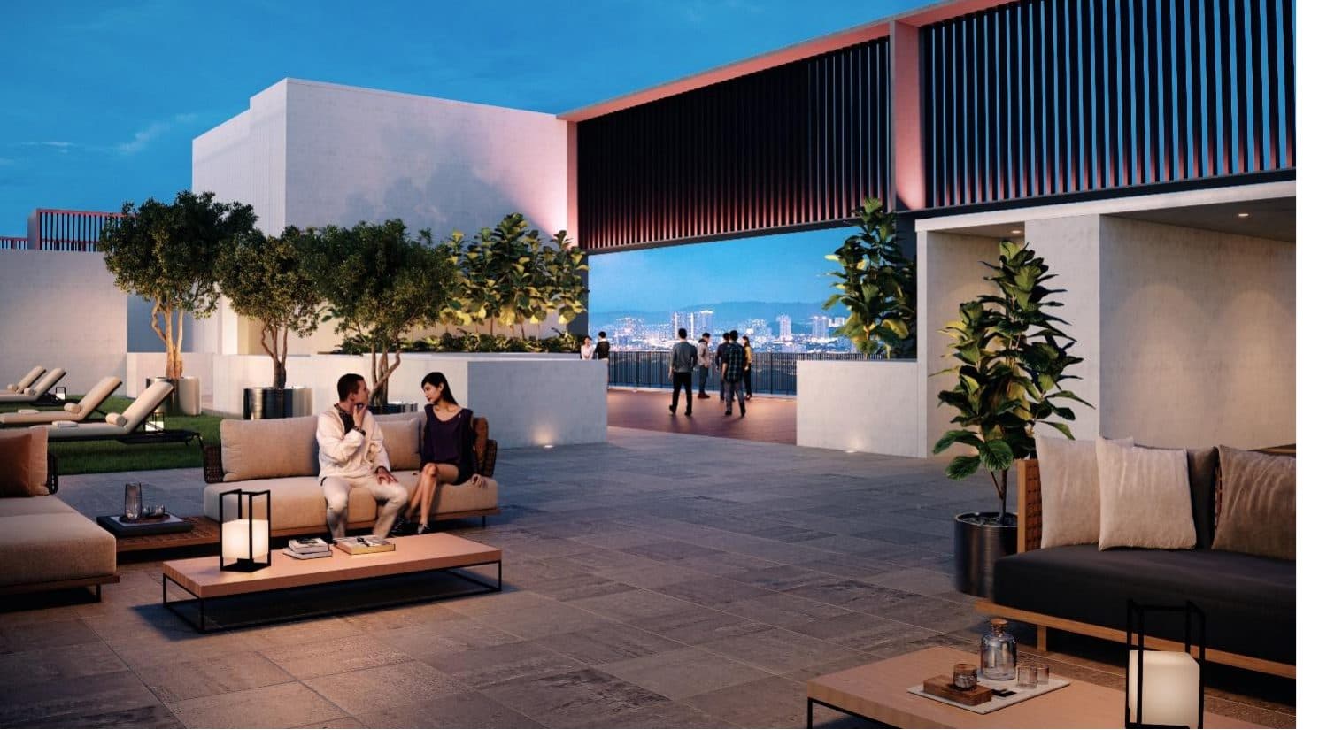 Luminar Residence @ Federal Avenue — Rooftop lounge