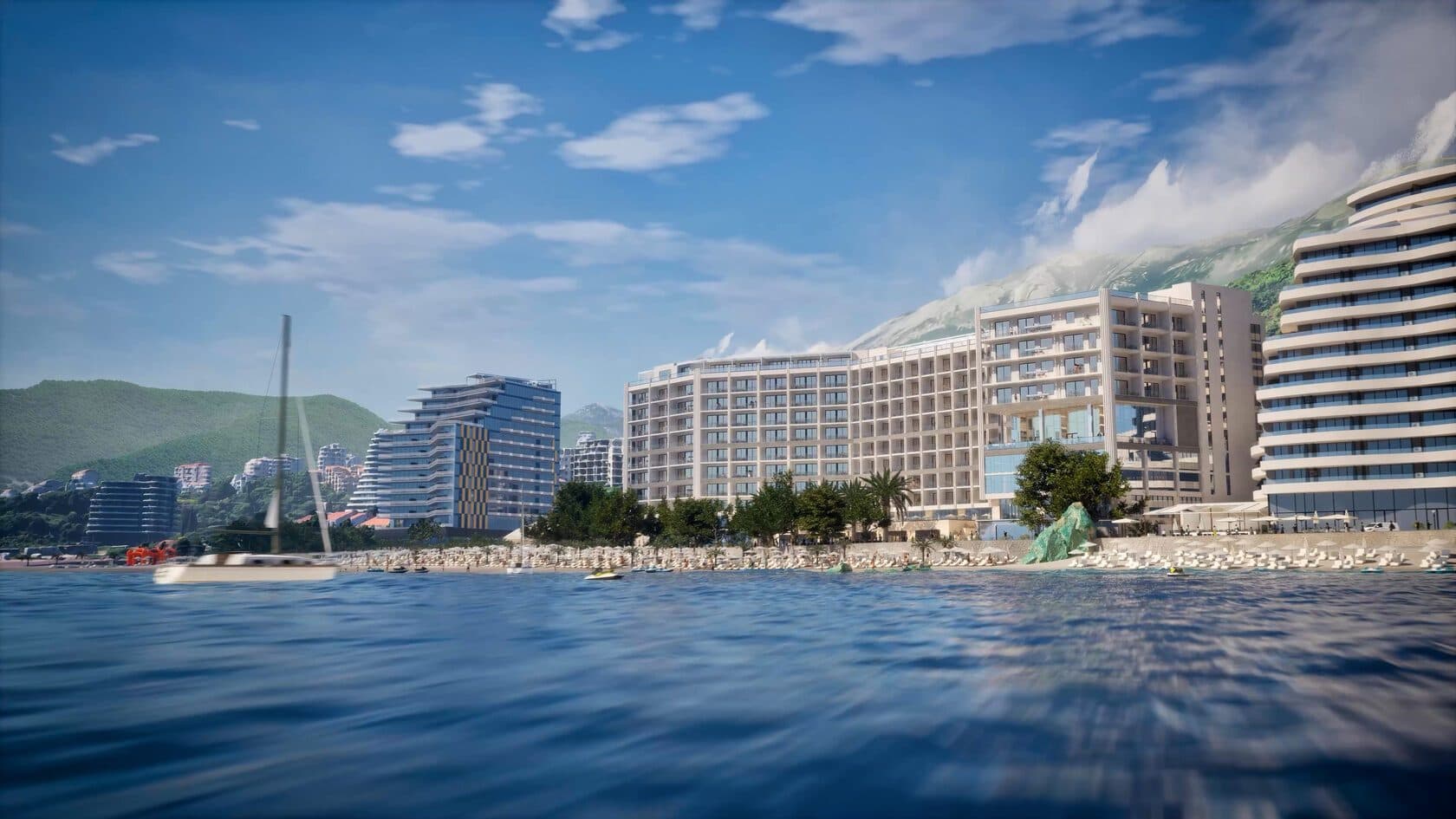 Meliá Private Residences Budva — Exterior beachfront