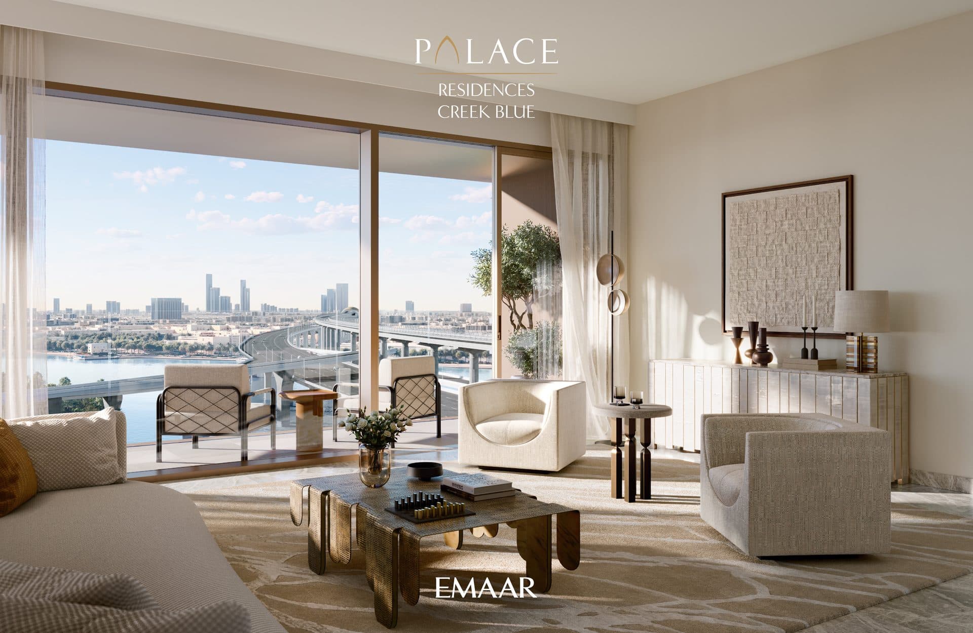 Palace Residences Creek Blue — Living room