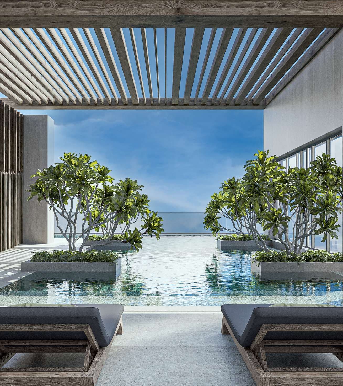 Q Gardens Lofts 1 — Rooftop pool