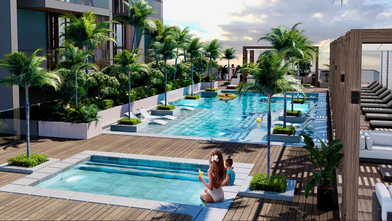 Q Gardens Lofts 2 — Rooftop pool