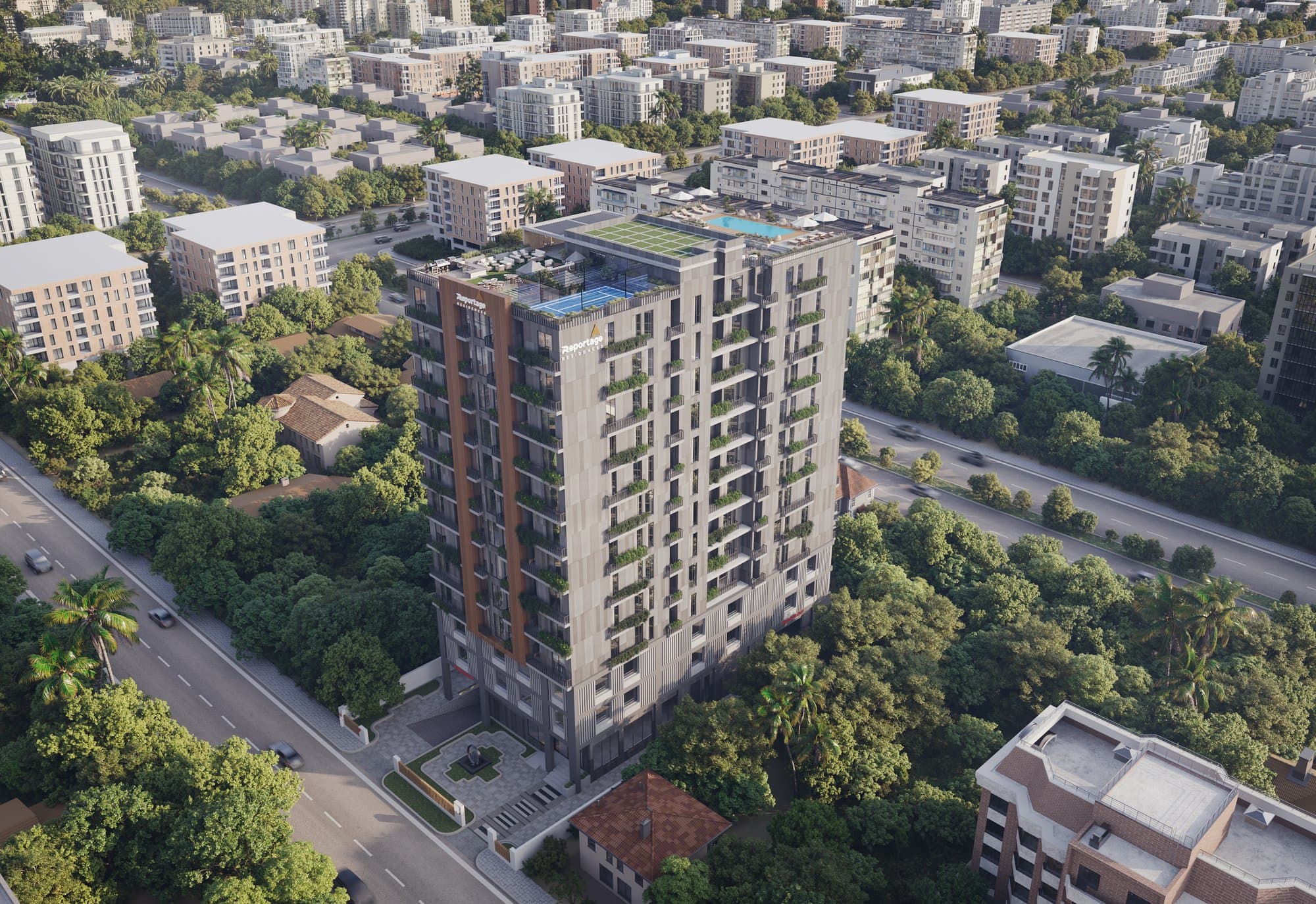 Reportage Residences — Exterior aerial