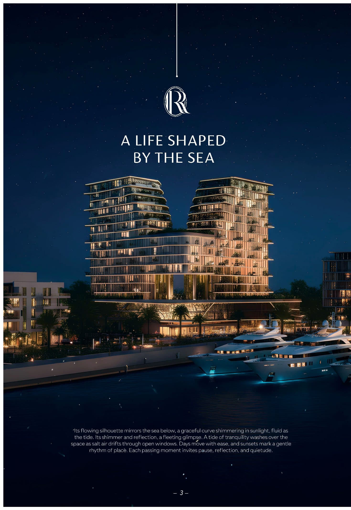Royal Yacht Club Residence — Exterior night