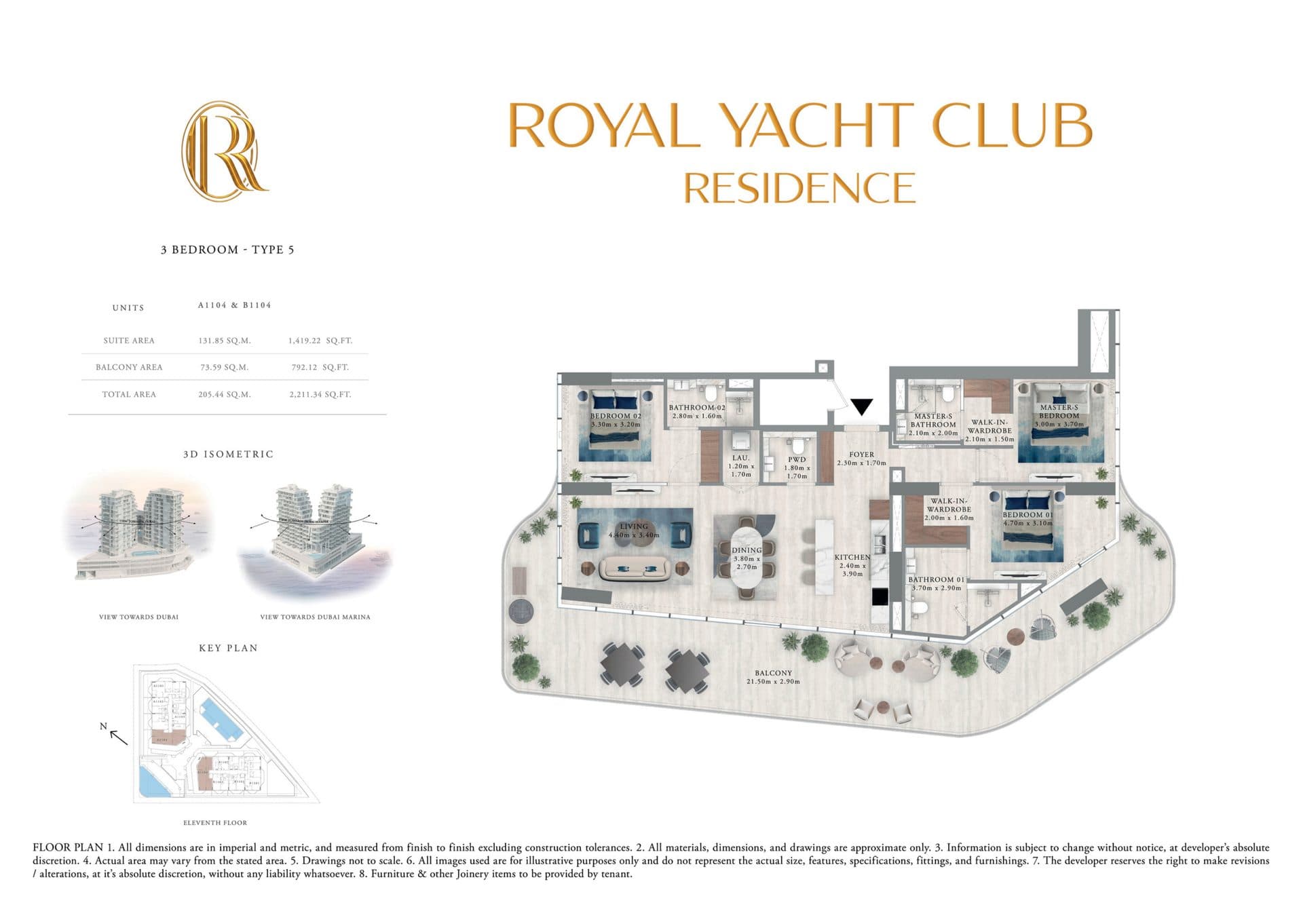 Royal Yacht Club Residence — Infinity pool
