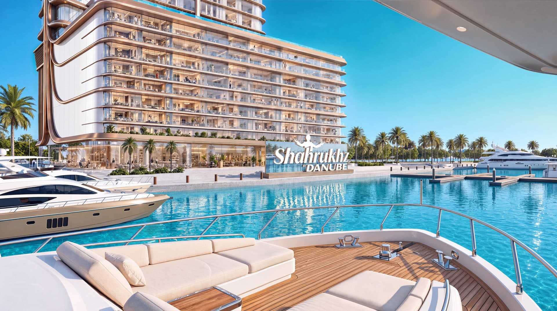 Shahrukhz Residences — Podium yacht