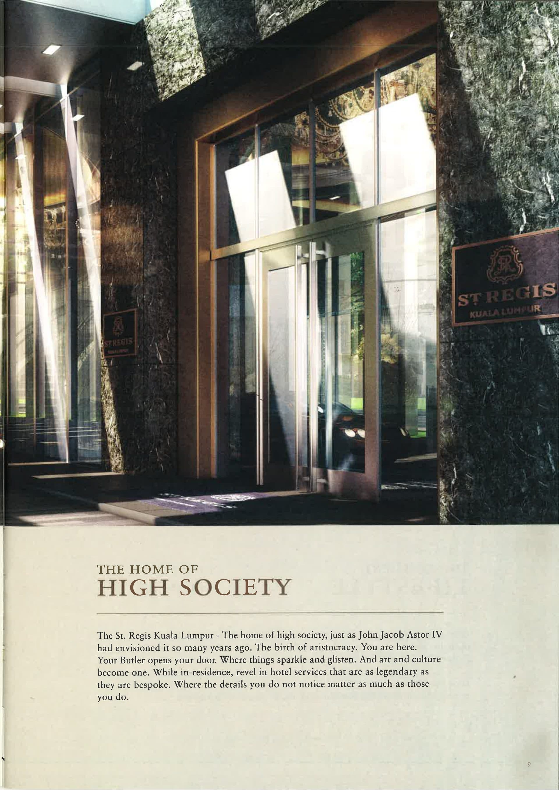 The St. Regis Residences, KL Sentral — Accent