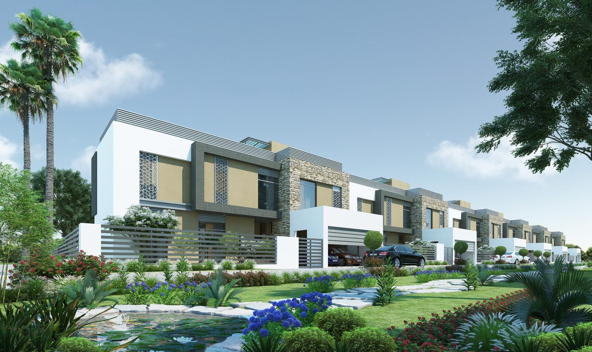 The Sustainable District — Courtyard villa row