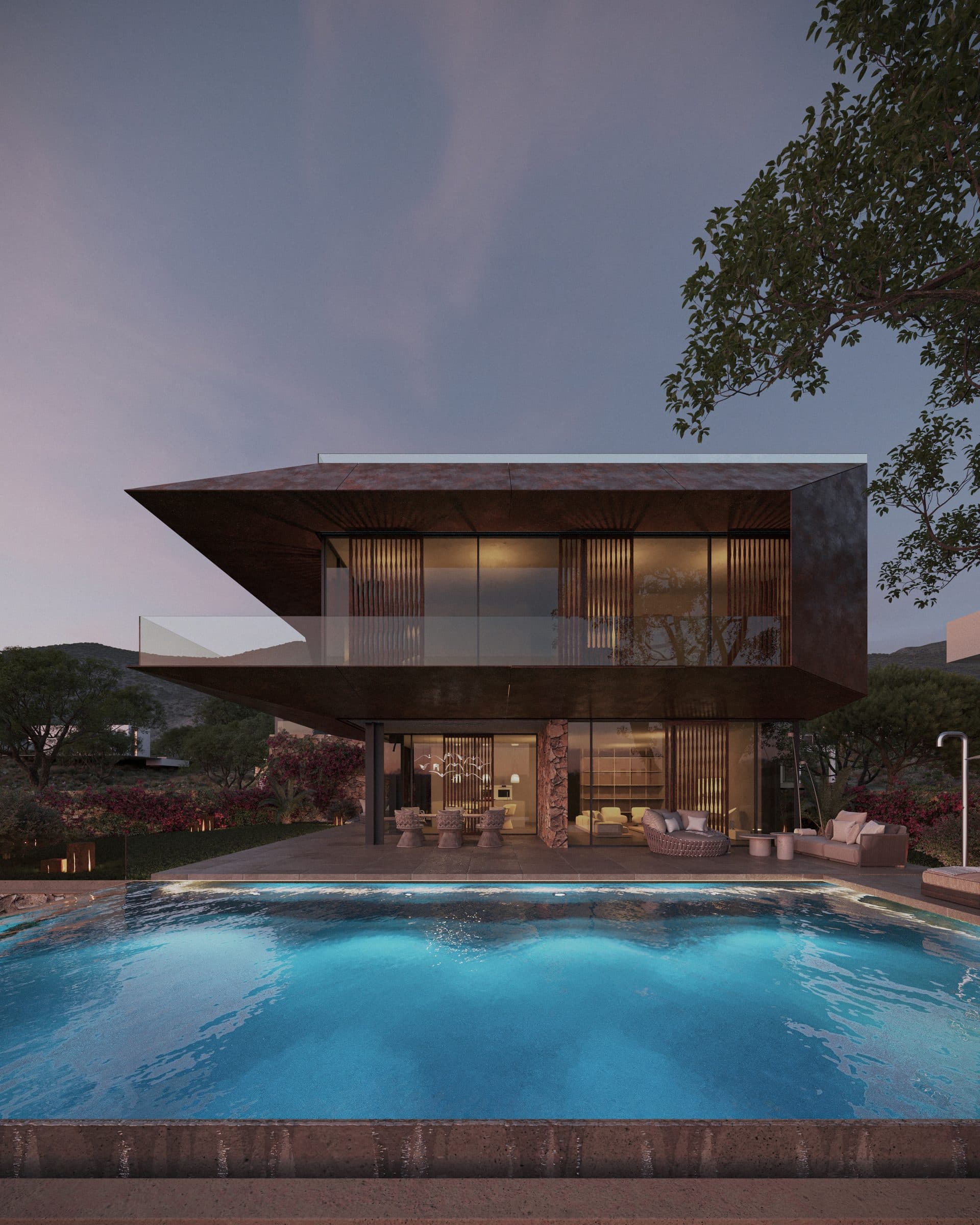 Villa Perla by Next — Exterior dusk