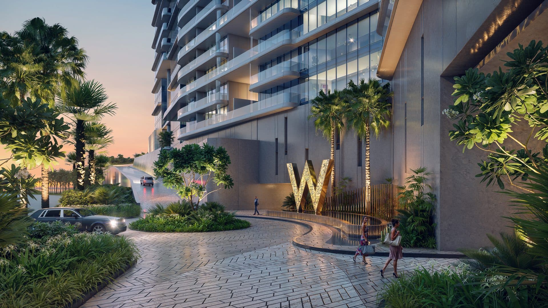 W Hotel and Residences — Arrival entrance