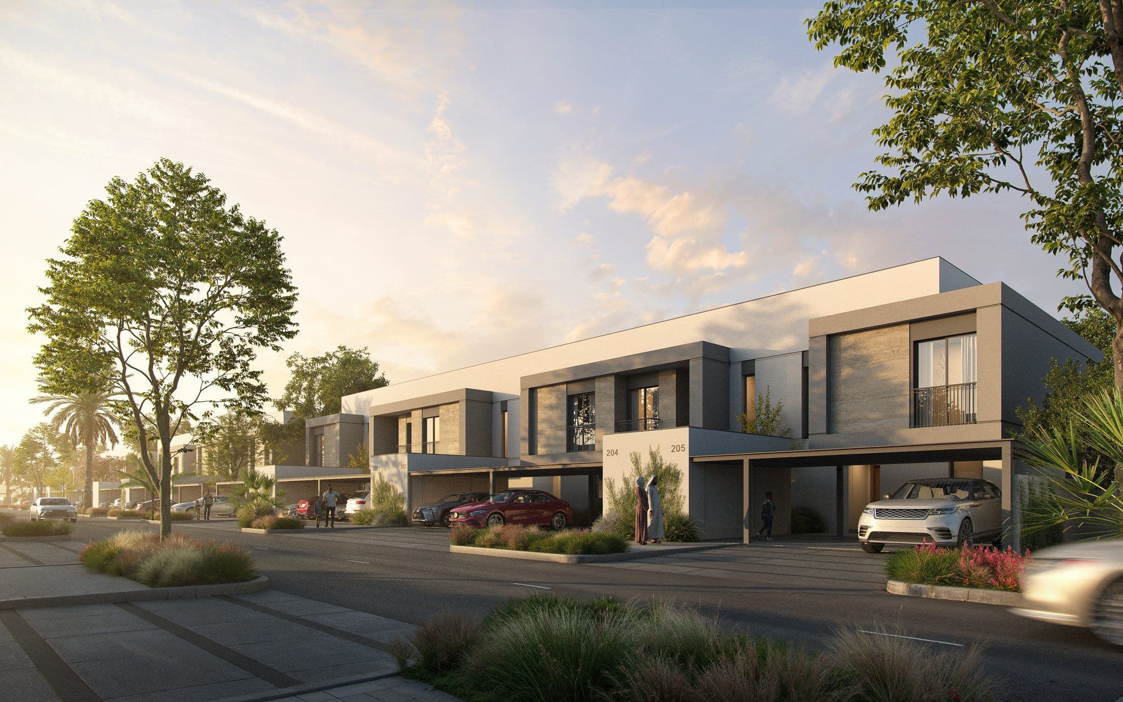 Yas Acres — The Orchids — Street exterior